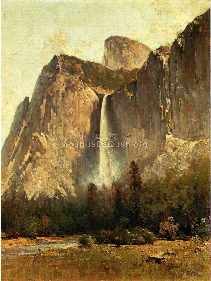 Bridal Veil Falls Yosemite Valley - 托马斯·希尔